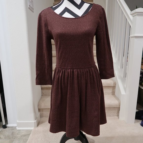 3/4 Sleeve Knit Dress - Picture 1 of 7
